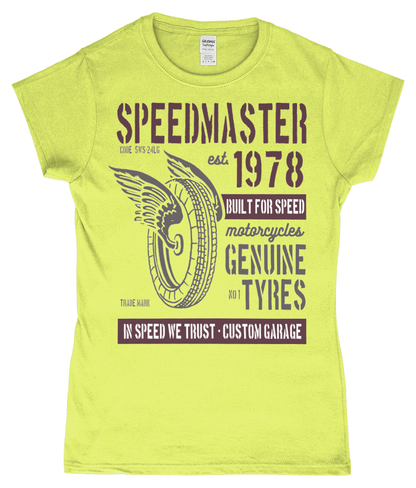 Speed Master - Gildan SoftStyle® Ladies Fitted Ringspun T-Shirt - Vitesse T-Shirts UK