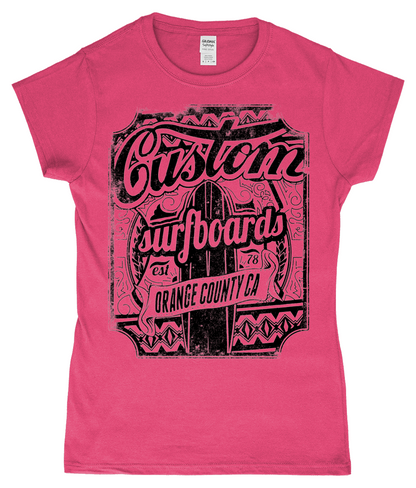 Custom Surfboards - SoftStyle® Damen T-Shirt, tailliert, ringgesponnen