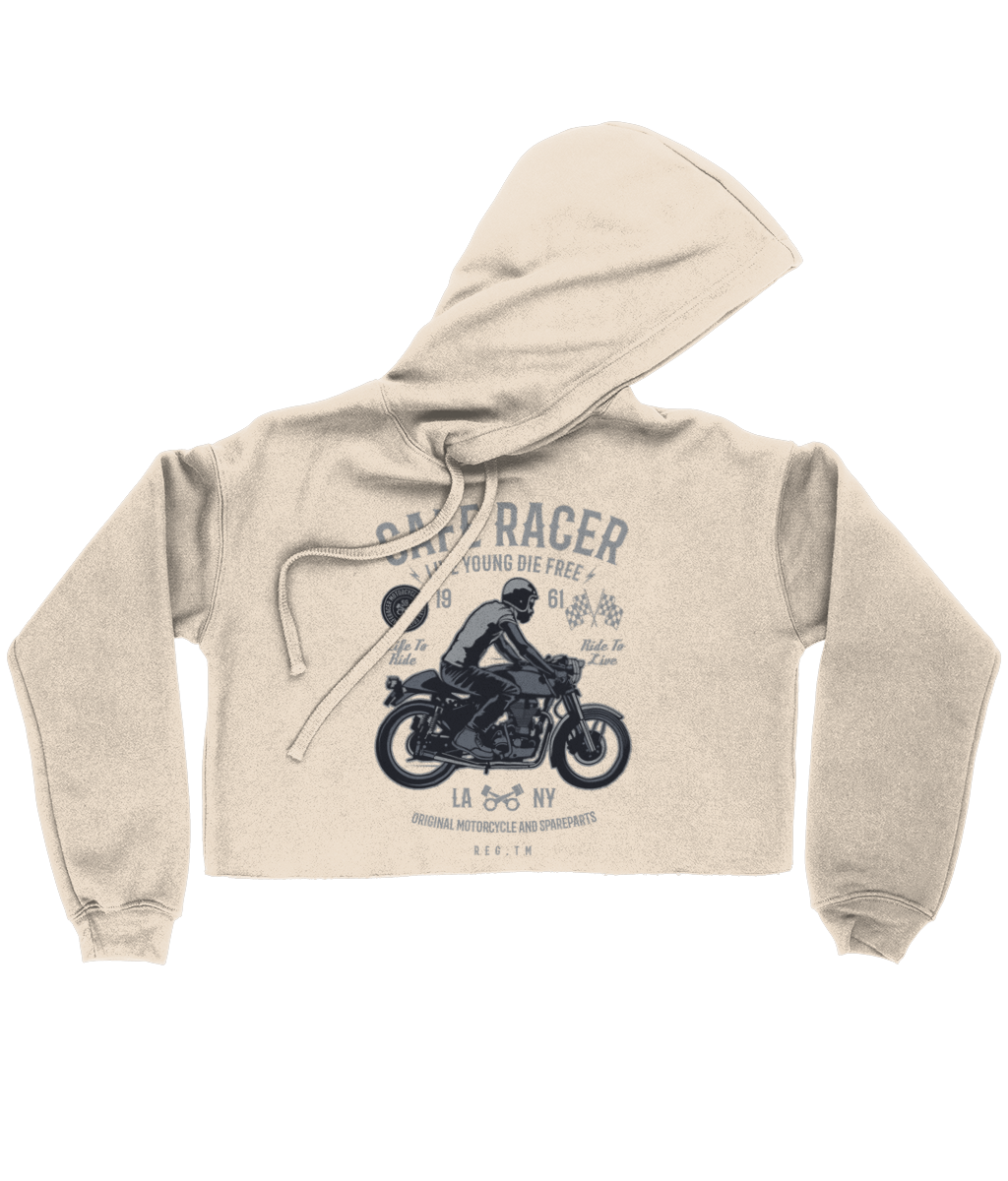 Cafe Racer v3 - Bella Ladies Cropped Hoodie