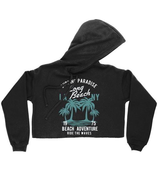 Beach Adventure - Bella Ladies Cropped Hoodie