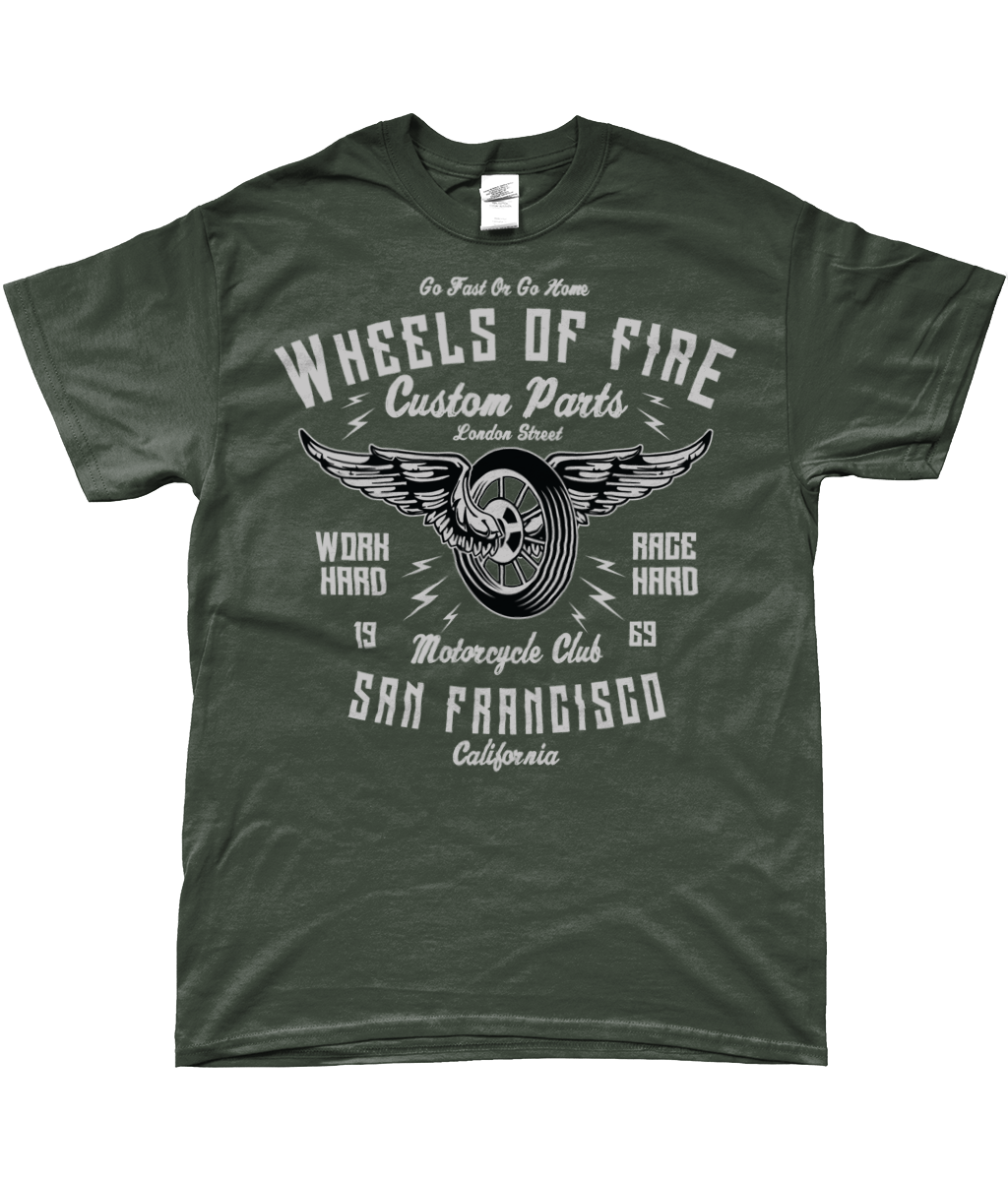 Wheels Of Fire - SoftStyle Ringspun T-Shirt