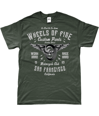 Wheels Of Fire - SoftStyle Ringgesponnenes T-Shirt