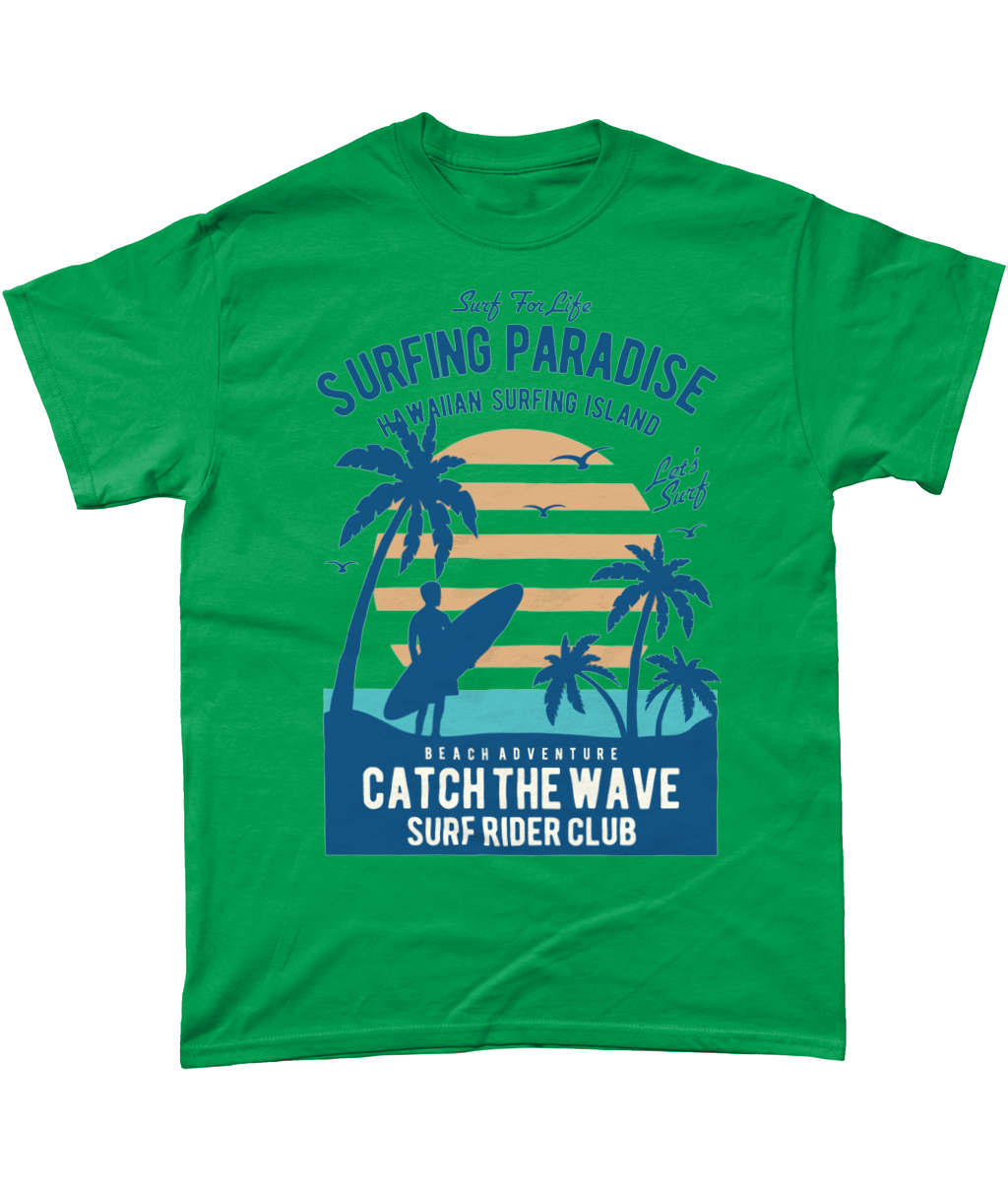 Surfing Paradise - Heavy Cotton T-Shirt