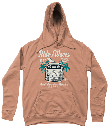 Ride The Waves – AWDis Girlie College Hoodie - Vitesse T-Shirts UK