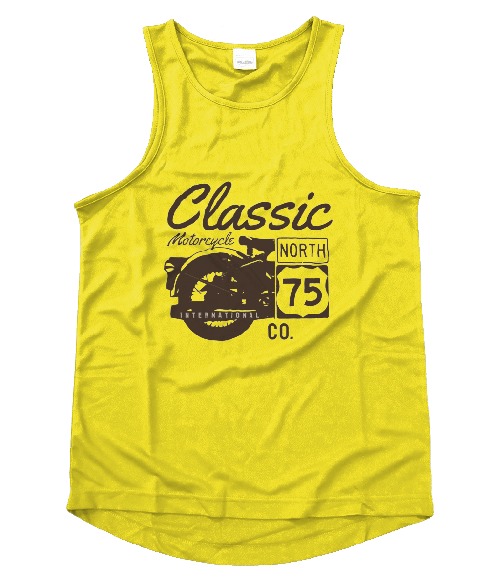 Classic Motorcycle 75 Black - Men's Cool Vest