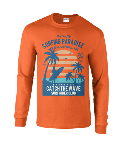 Surfing Paradise - T-shirt à manches longues en coton ultra