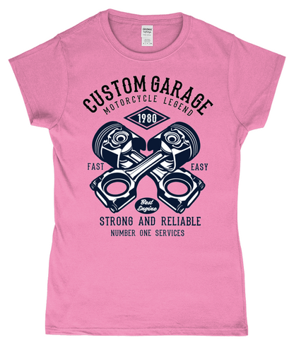 Custom Garage - Gildan SoftStyle® Ladies Fitted Ringspun T-Shirt