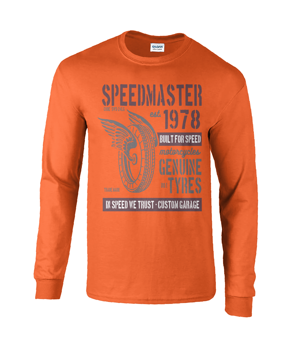 Speed ​​Master - Langarm-T-Shirt aus Ultra-Baumwolle