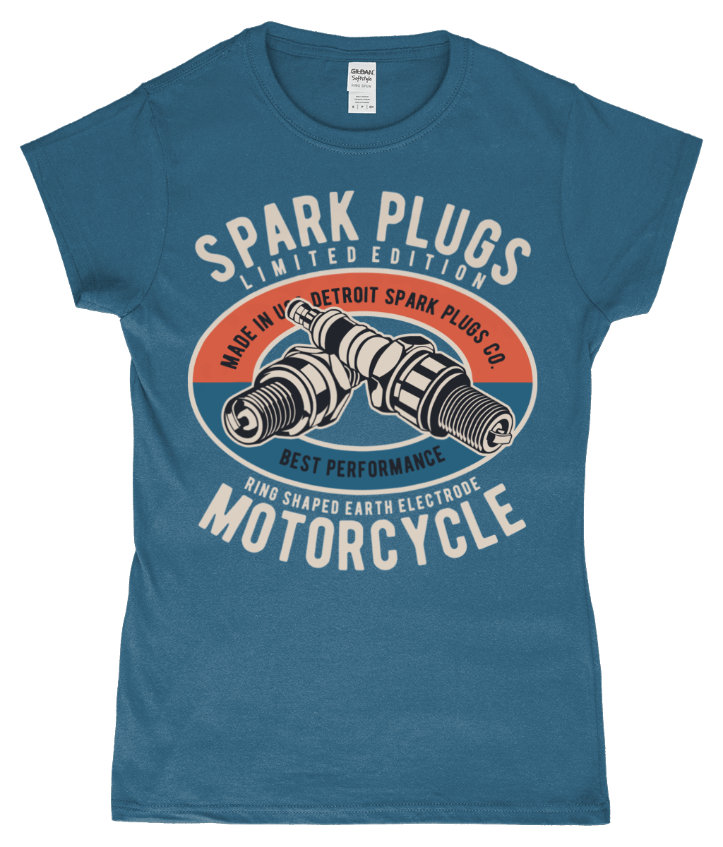 Spark Plugs – Gildan SoftStyle® Ladies Fitted Ringspun T-Shirt - Vitesse T-Shirts UK