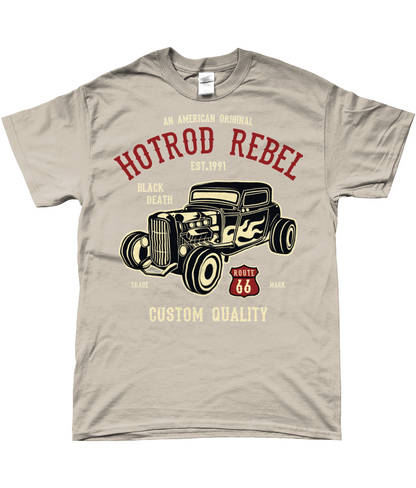 Hotrod Rebel - T-shirt filé à anneaux SoftStyle