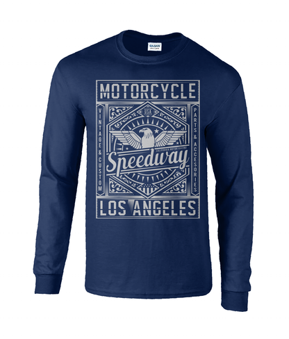 Moto Speedway - T-shirt à manches longues en coton ultra