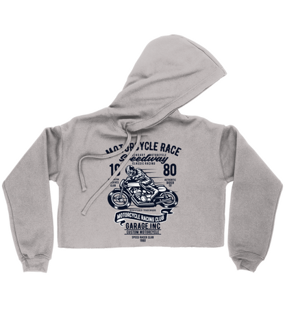 Motorcycle Race - Bella Ladies Cropped Hoodie