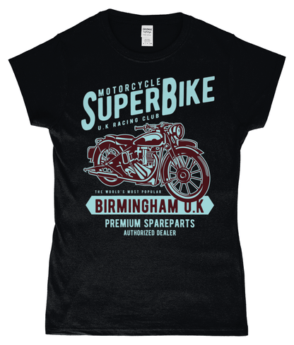 SuperBike – Gildan SoftStyle® Ladies Fitted Ringspun T-Shirt - Vitesse T-Shirts UK