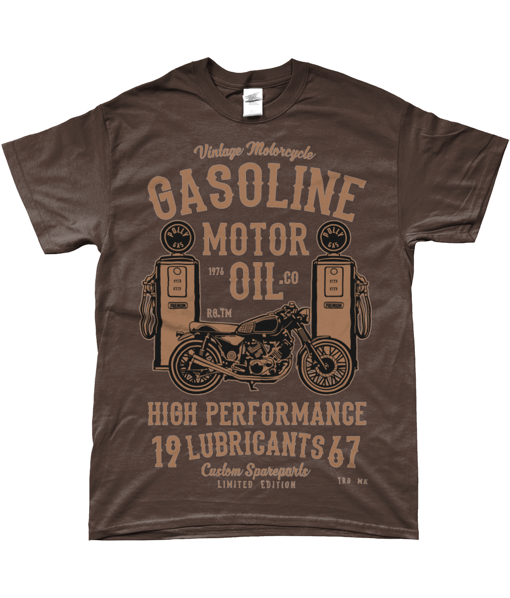 Gasoline Motor Oil - SoftStyle Ringspun T-Shirt