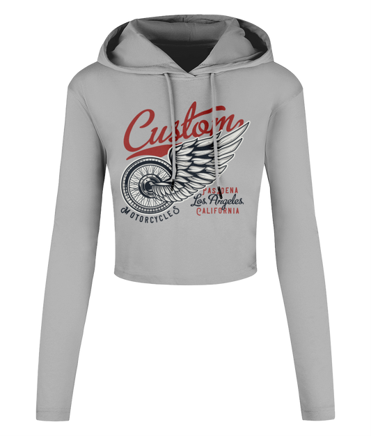 Custom - Women's Cropped Hooded T-shirt