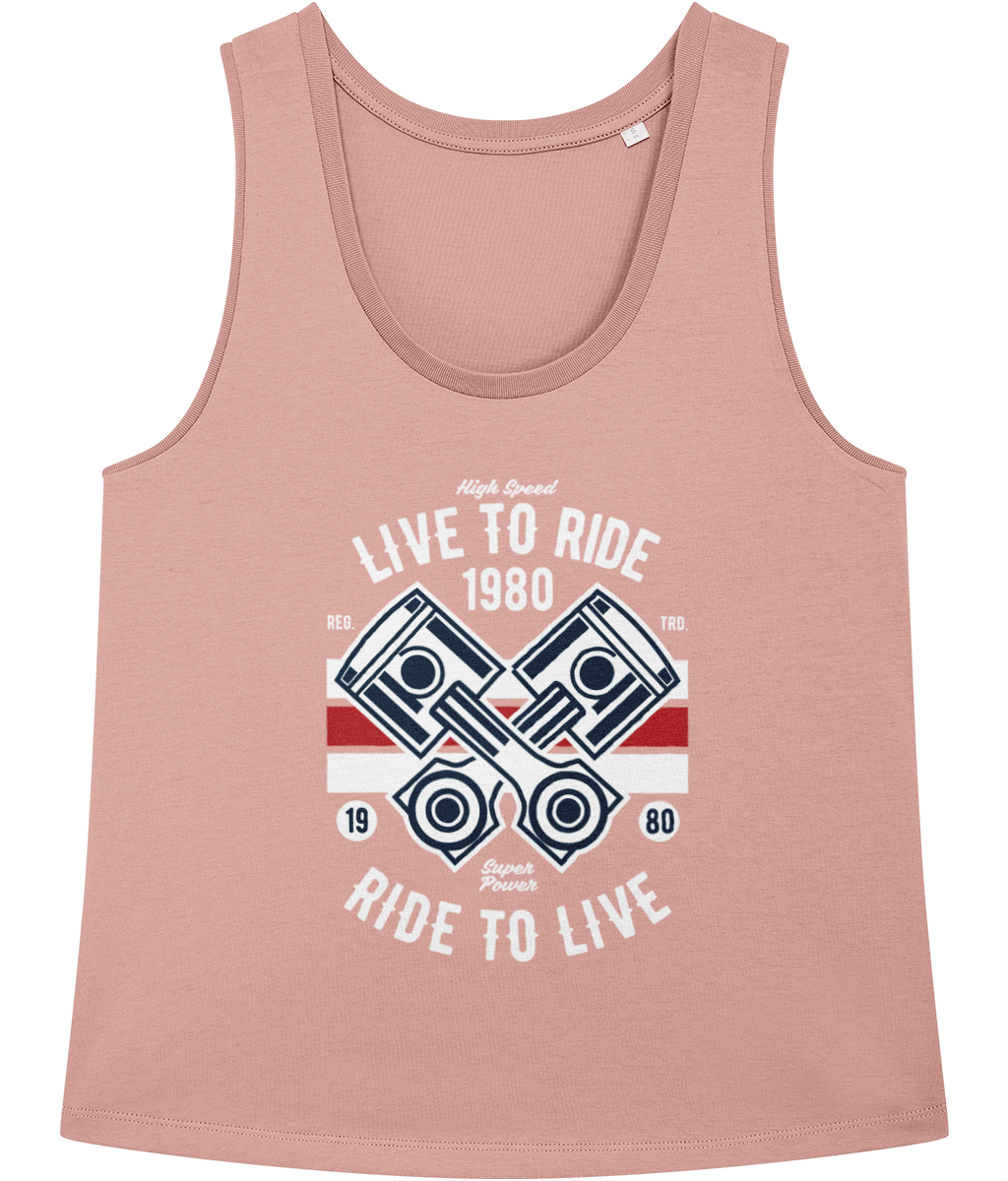 Live To Ride 1980 - Stella Minter Ladies Vest