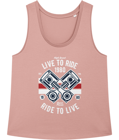 Live To Ride 1980 - Stella Minter Ladies Vest