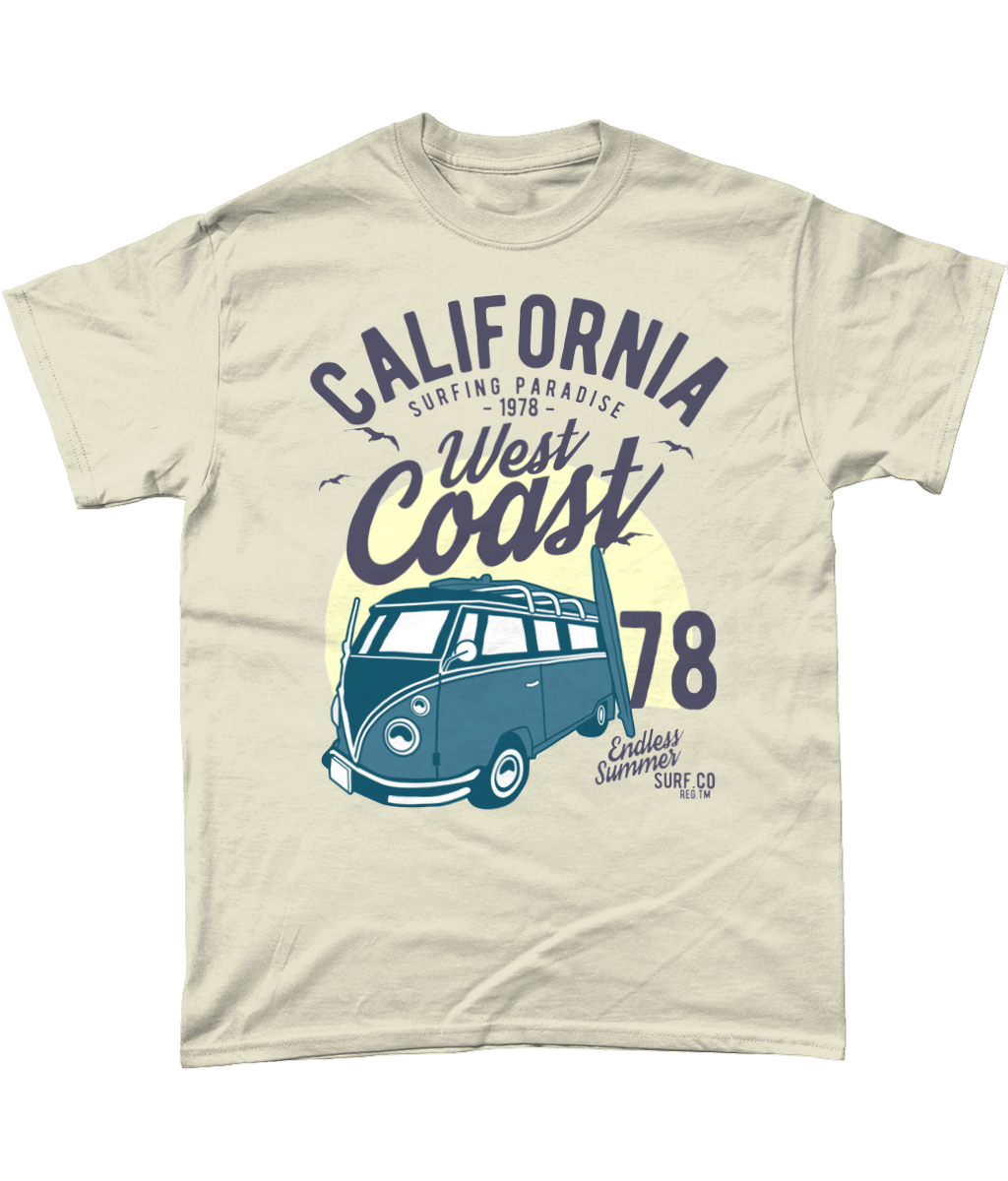 California West Coast v2 – Gildan Heavy Cotton T-Shirt - Vitesse T-Shirts UK