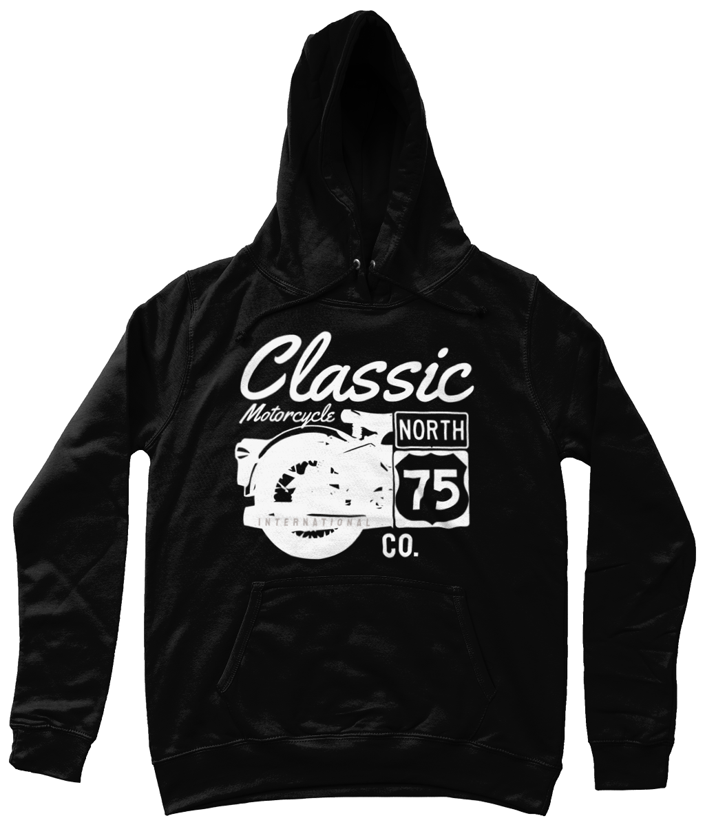 Classic Motorcycle 75 weiß - AWDis Girlie College Hoodie