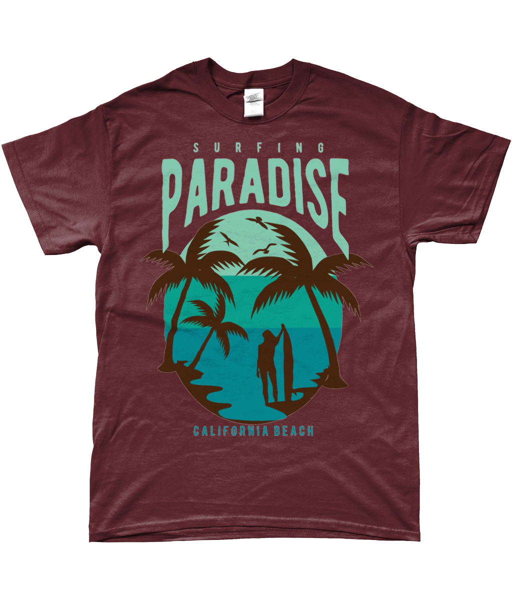 Surfparadies Kalifornien Strand - Gildan SoftStyle® Ringspun T-Shirt