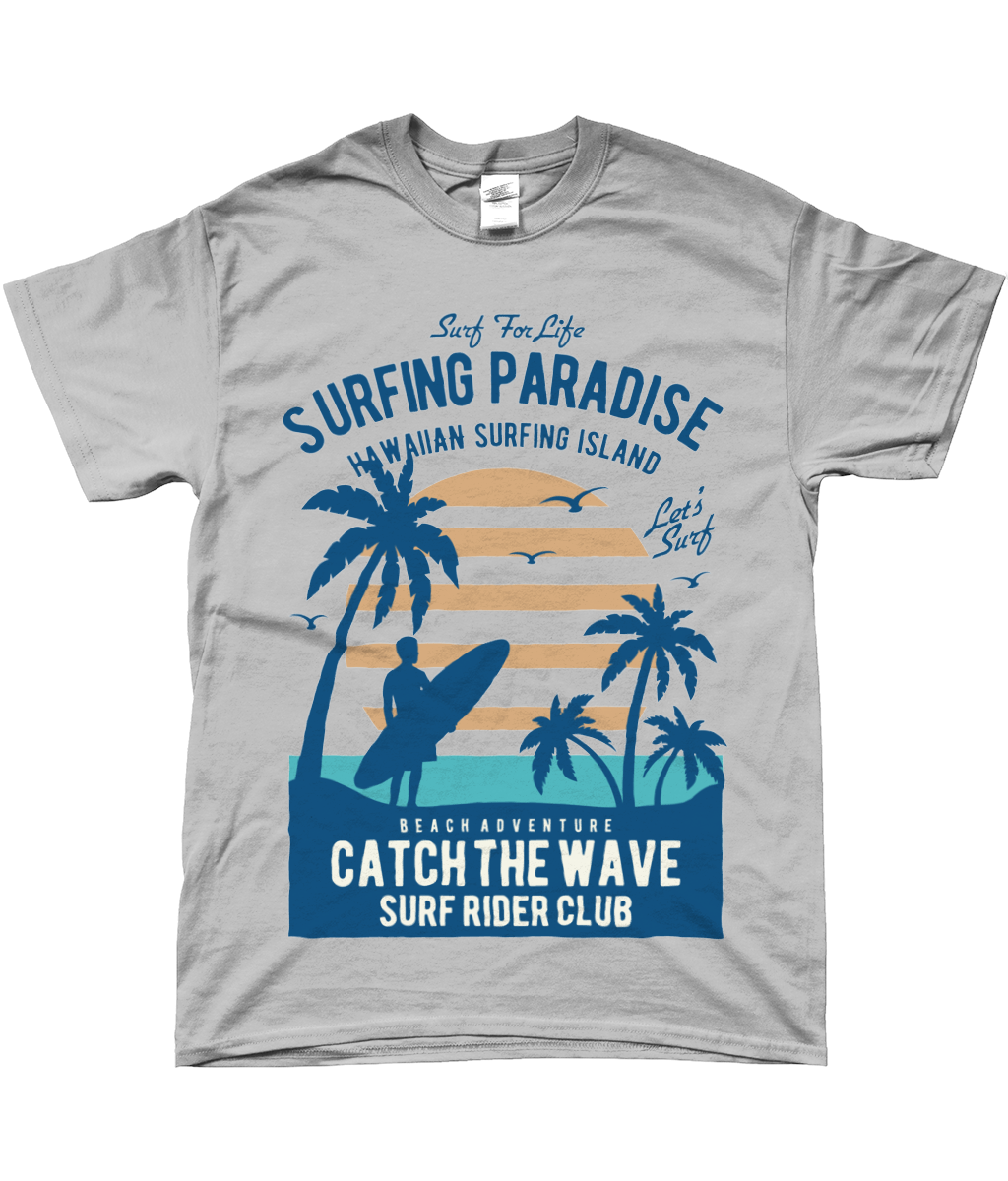 Paradis du surf - T-shirt filé à l'anneau SoftStyle