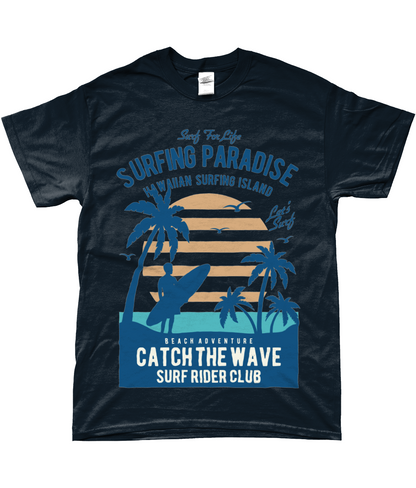 Surfing Paradise - SoftStyle Ringgesponnenes T-Shirt