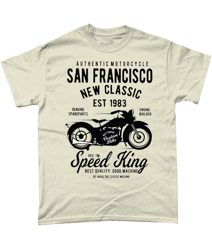 San Francisco Motorcycle -  Heavy Cotton T-Shirt