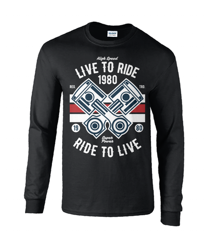 Live To Ride 1980 - Ultra Cotton Long Sleeve T-Shirt