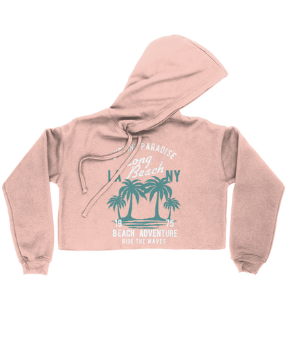 Beach Adventure - Bella Ladies Cropped Hoodie