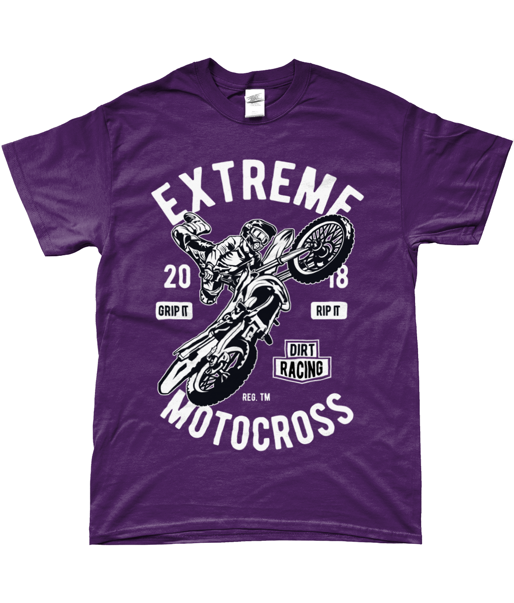 Motocross extrême - T-shirt Gildan SoftStyle® Ringspun