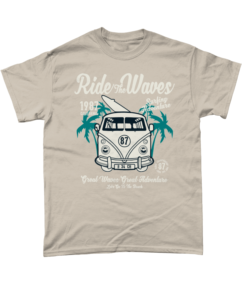 Ride The Waves – Gildan Heavy Cotton T-Shirt - Vitesse T-Shirts UK