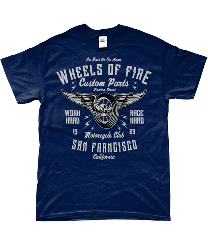 Wheels Of Fire - SoftStyle Ringspun T-Shirt - Vitesse T-Shirts UK