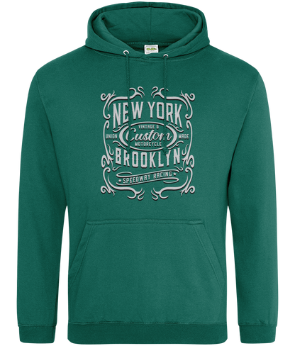 New York Motorcycle - AWDis College Hoodie