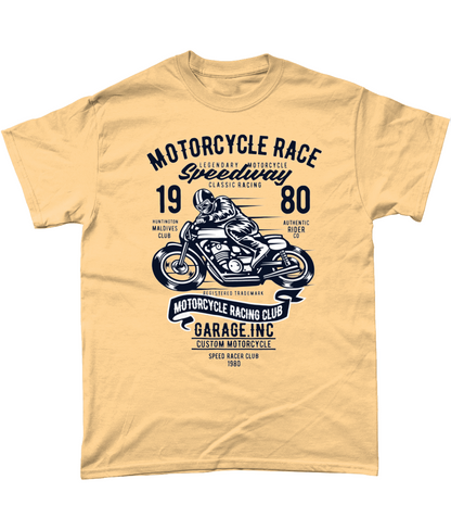 Motorcycle Race - Gildan Heavy Cotton T-Shirt