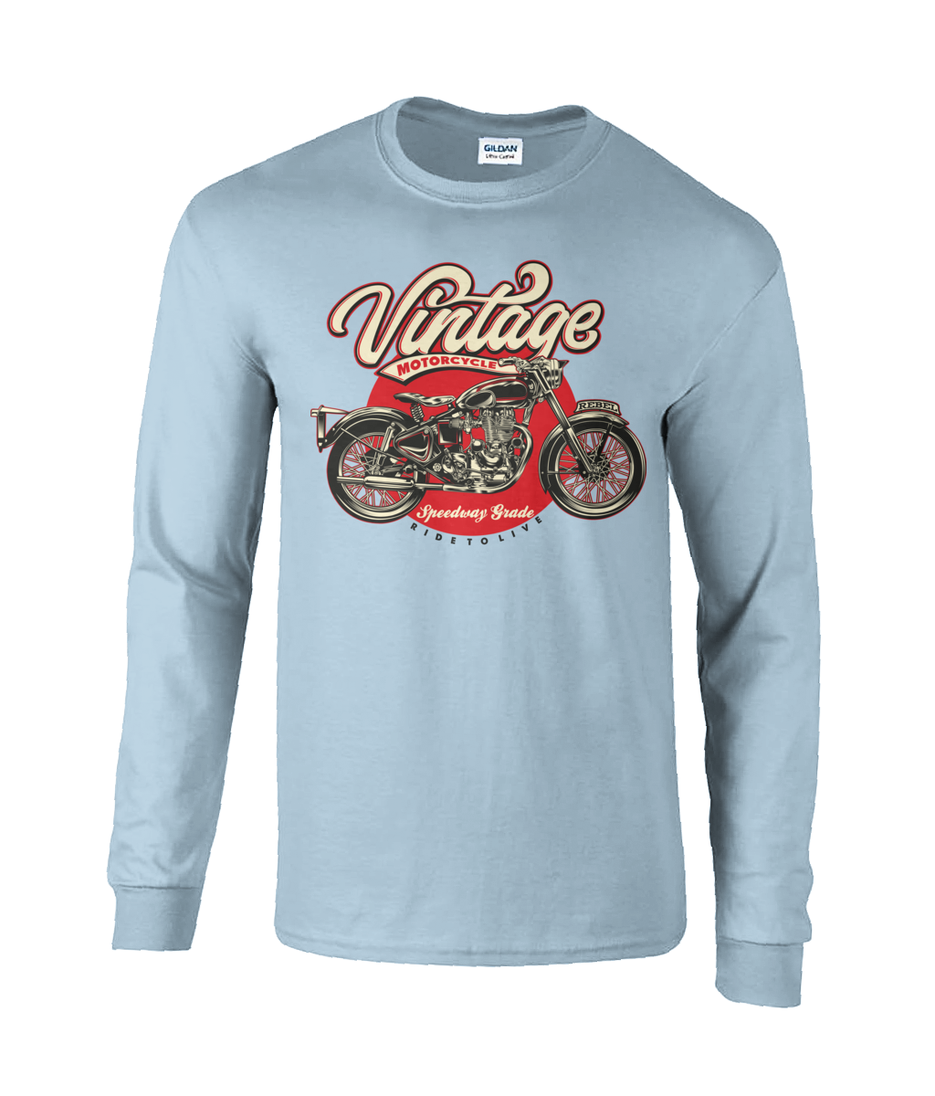 Vintage Motorcycle Ultra Cotton Long Sleeve T-Shirt – Vitesse T