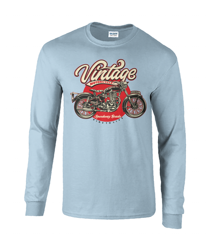 Vintage Motorcycle - Ultra Cotton Long Sleeve T-Shirt