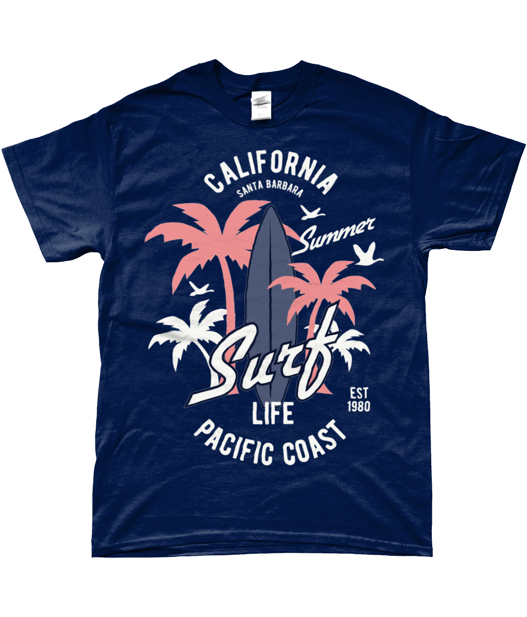 Kalifornien Surf - Gildan SoftStyle® Ringspun T-Shirt