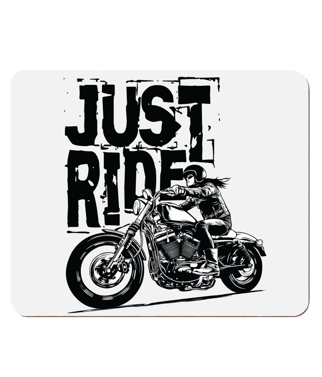 Biker Girl Black - 4 Pack Hardboard Placemat - Vitesse T-Shirts UK