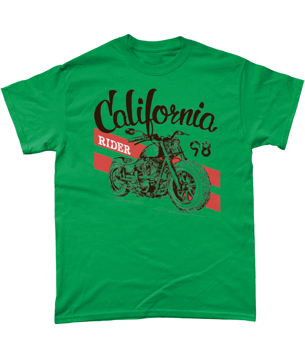 California Rider - Gildan Heavy Cotton T-Shirt - Vitesse T-Shirts UK