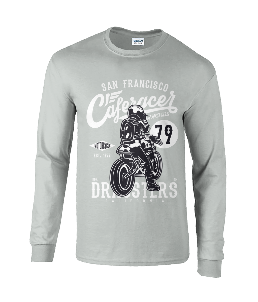 T-shirt à manches longues en coton ultra-doux Café Racer V2