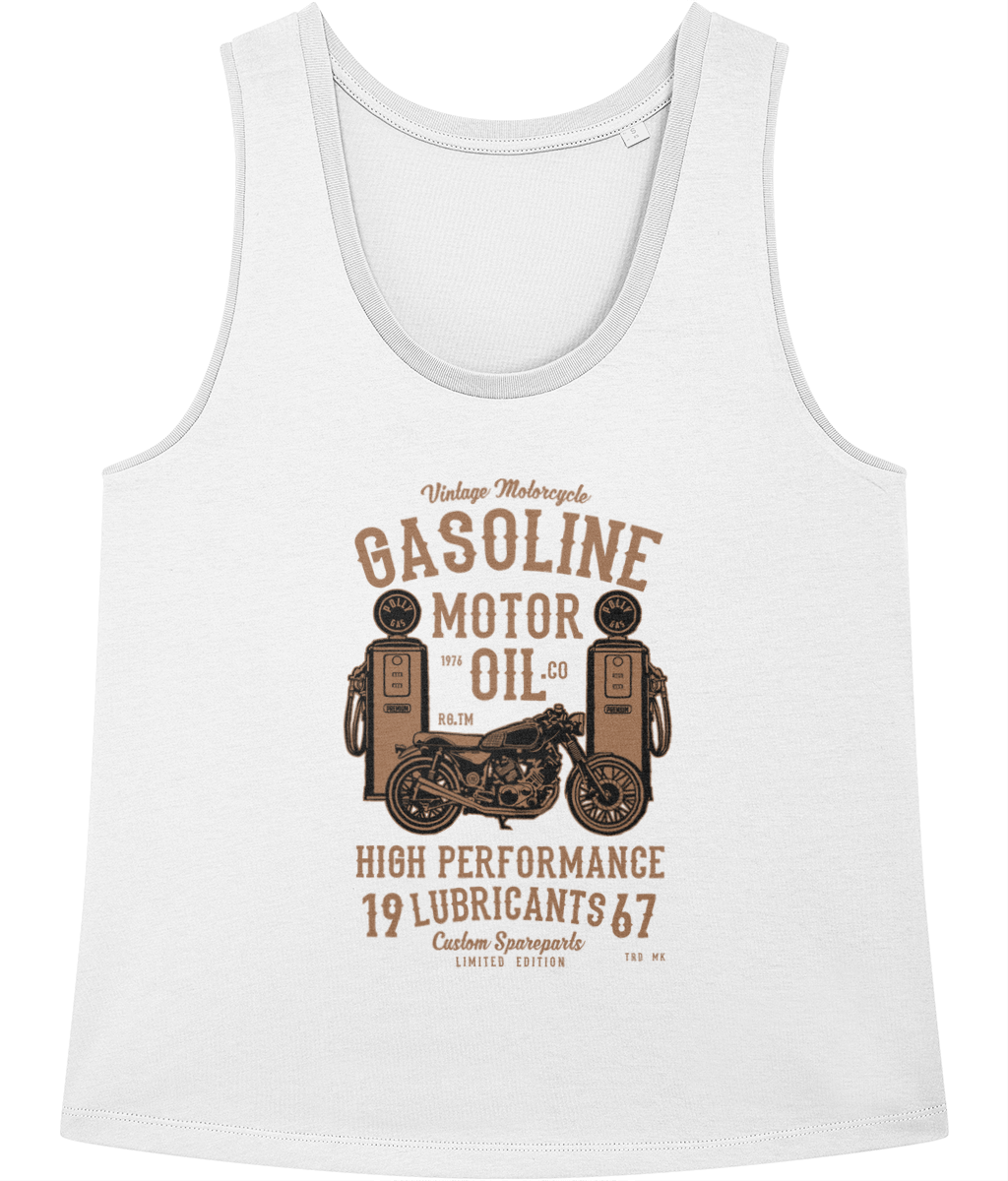 Gasoline Motor Oil - Stella Minter Ladies Vest - Vitesse T-Shirts UK