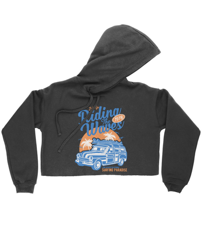 Riding The Waves - Bella Damen Kurzer Hoodie 