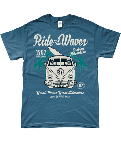 Surfez sur les vagues - T-shirt Gildan SoftStyle® Ringspun