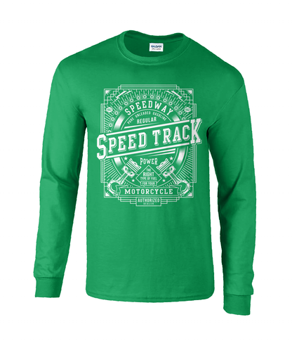 Speed ​​Track - Langarm-T-Shirt aus Ultra-Baumwolle