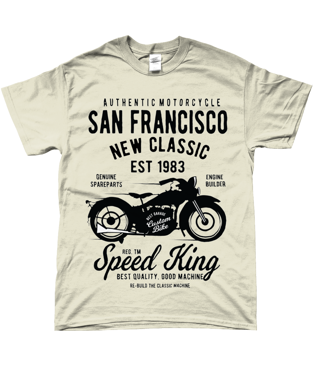 San Francisco Motorcycle - Gildan SoftStyle® Ringspun T-Shirt - Vitesse T-Shirts UK