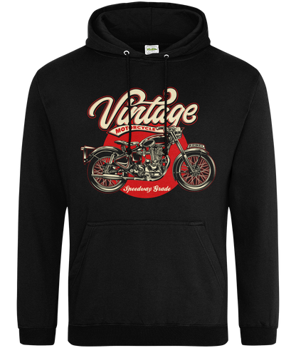 Vintage Motorrad - AWDis College Kapuzenpullover