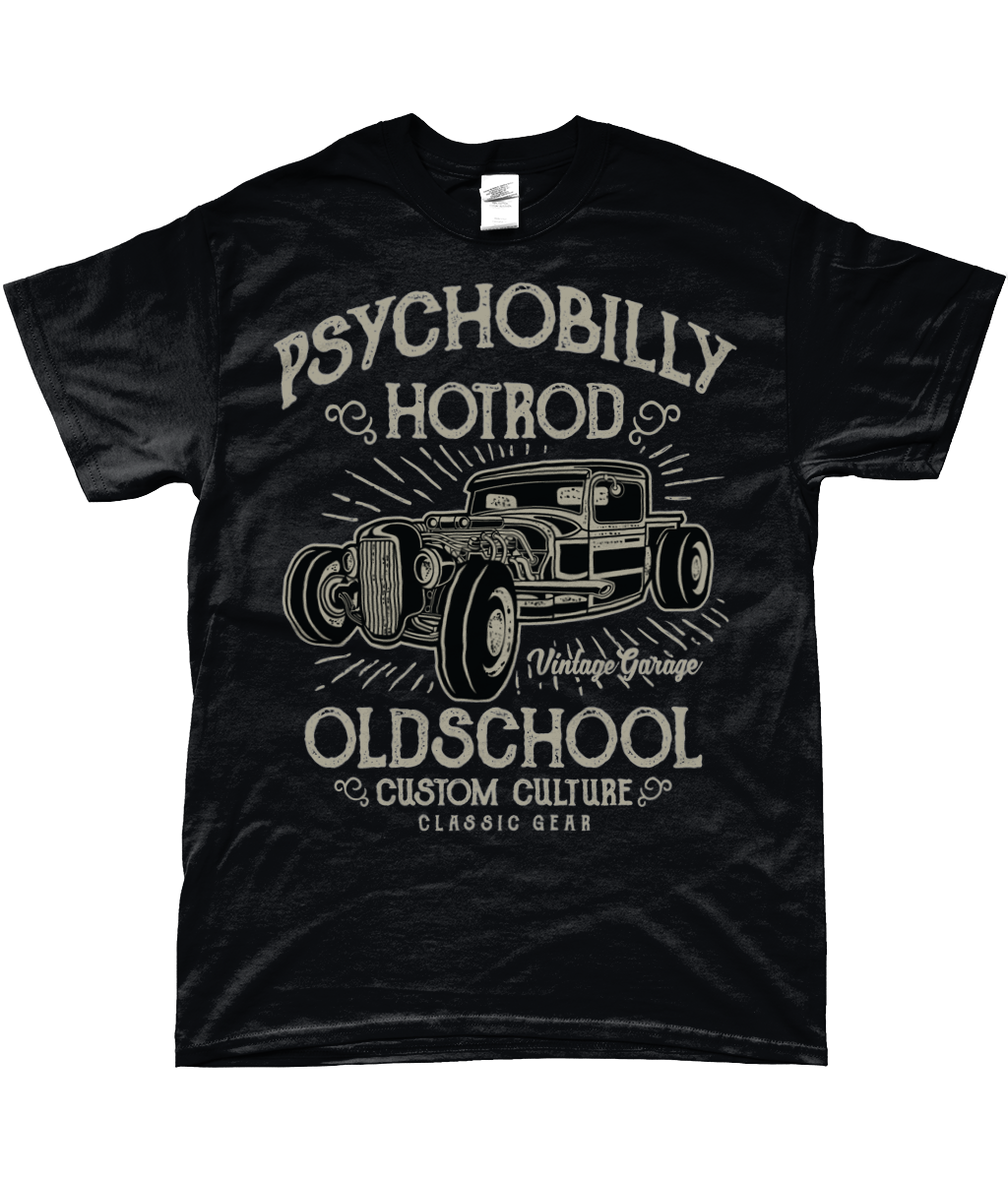 Psychobilly Hotrod - T-shirt à anneaux SoftStyle