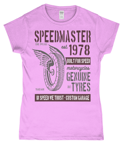 Speed Master - Gildan SoftStyle® Ladies Fitted Ringspun T-Shirt - Vitesse T-Shirts UK