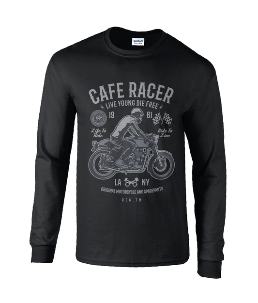 T-shirt à manches longues en coton ultra-doux Cafe Racer v3