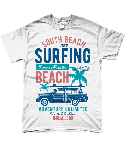 South Beach v2 - SoftStyle Ringspun T-Shirt